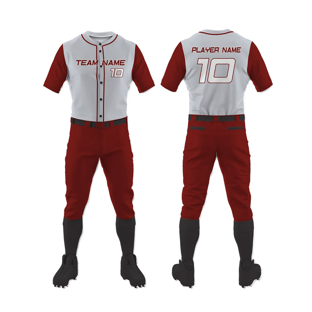 Custom Sportswear Adult Baseball Uniform Set Latest Design Softball Wear OEM New Style Baseball Uniform in Solid Colors Custom Sportswear Adult Baseball Uniform Set Latest Design Softball Wear OEM New Style Baseball Uniform in Solid Colors