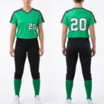 Stylish Women's Softball Uniform Set Polyester Breathable Quick-Dry Fabric Lightweight Jersey Pants for Training