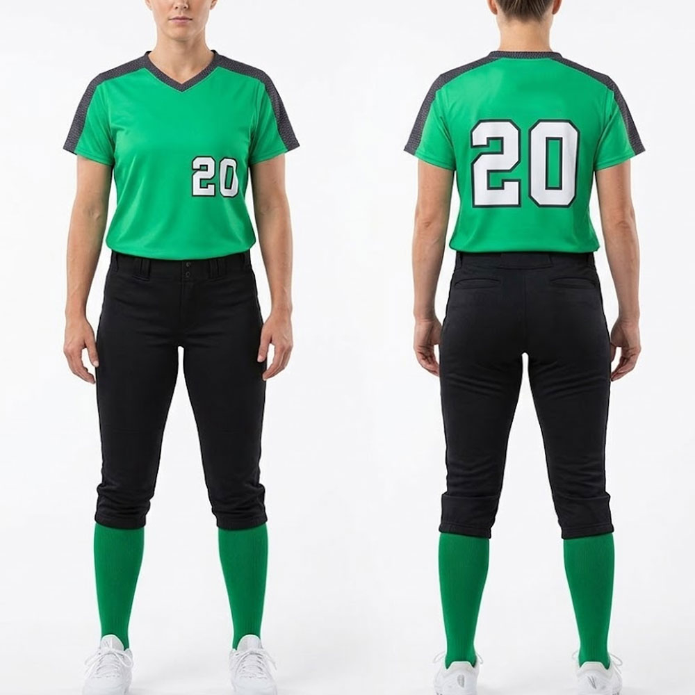 Stylish Women's Softball Uniform Set Polyester Breathable Quick-Dry Fabric Lightweight Jersey Pants for Training Stylish Women's Softball Uniform Set Polyester Breathable Quick-Dry Fabric Lightweight Jersey Pants for Training