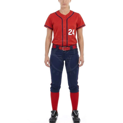 Classic Design Women Softball Uniform Breathable Polyester Comfortable Stretch Fabric Durable Jersey and Pants for Team Sports