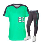 Stylish Women's Softball Uniform Set Polyester Breathable Quick-Dry Fabric Lightweight Jersey Pants for Training
